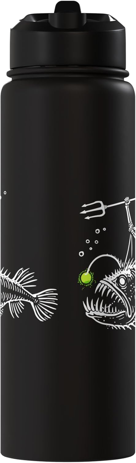 Bottella de agua acero inoxidable aislada para pesca submarina