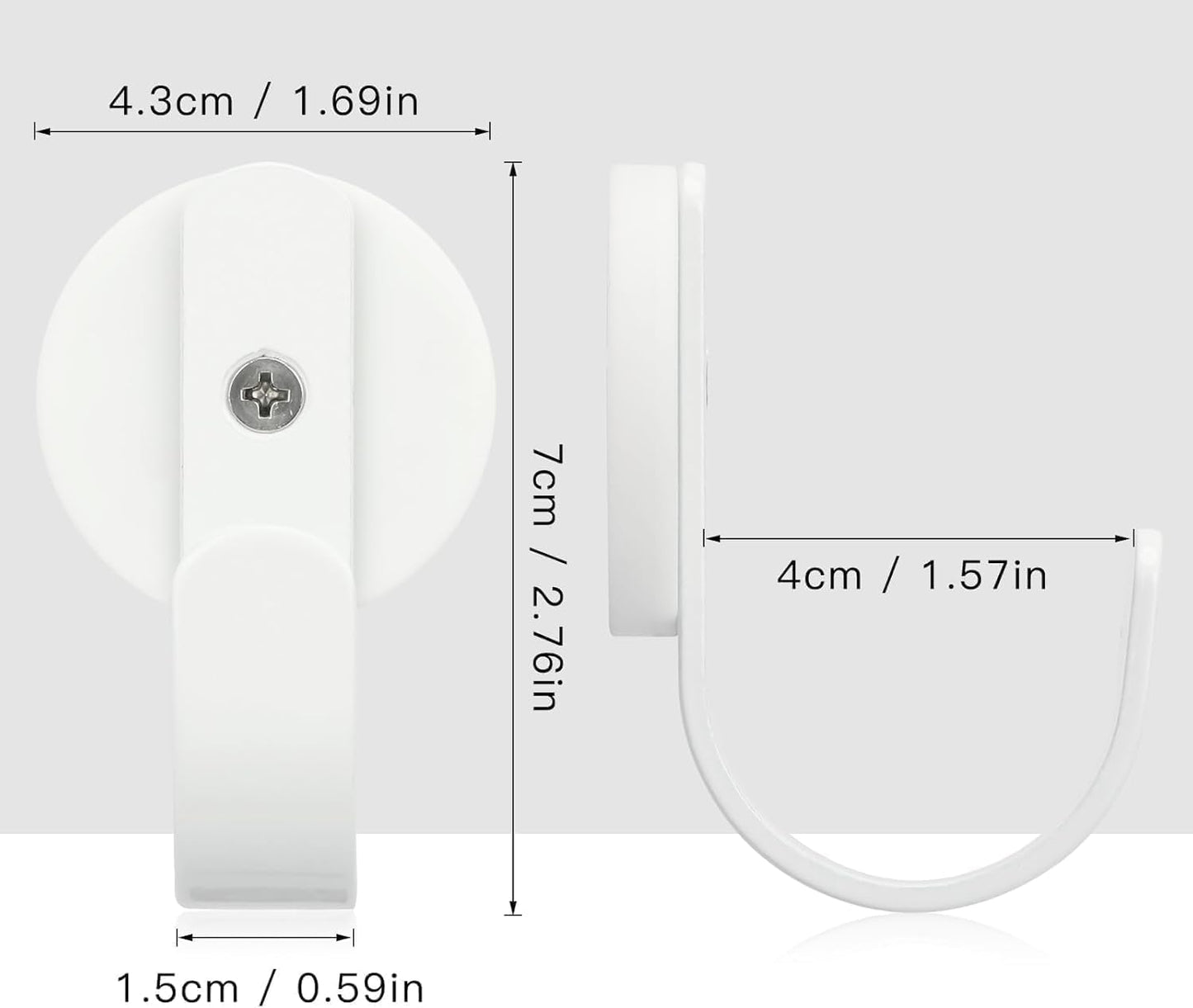 Percha magnética para corona con gancho refrigerador