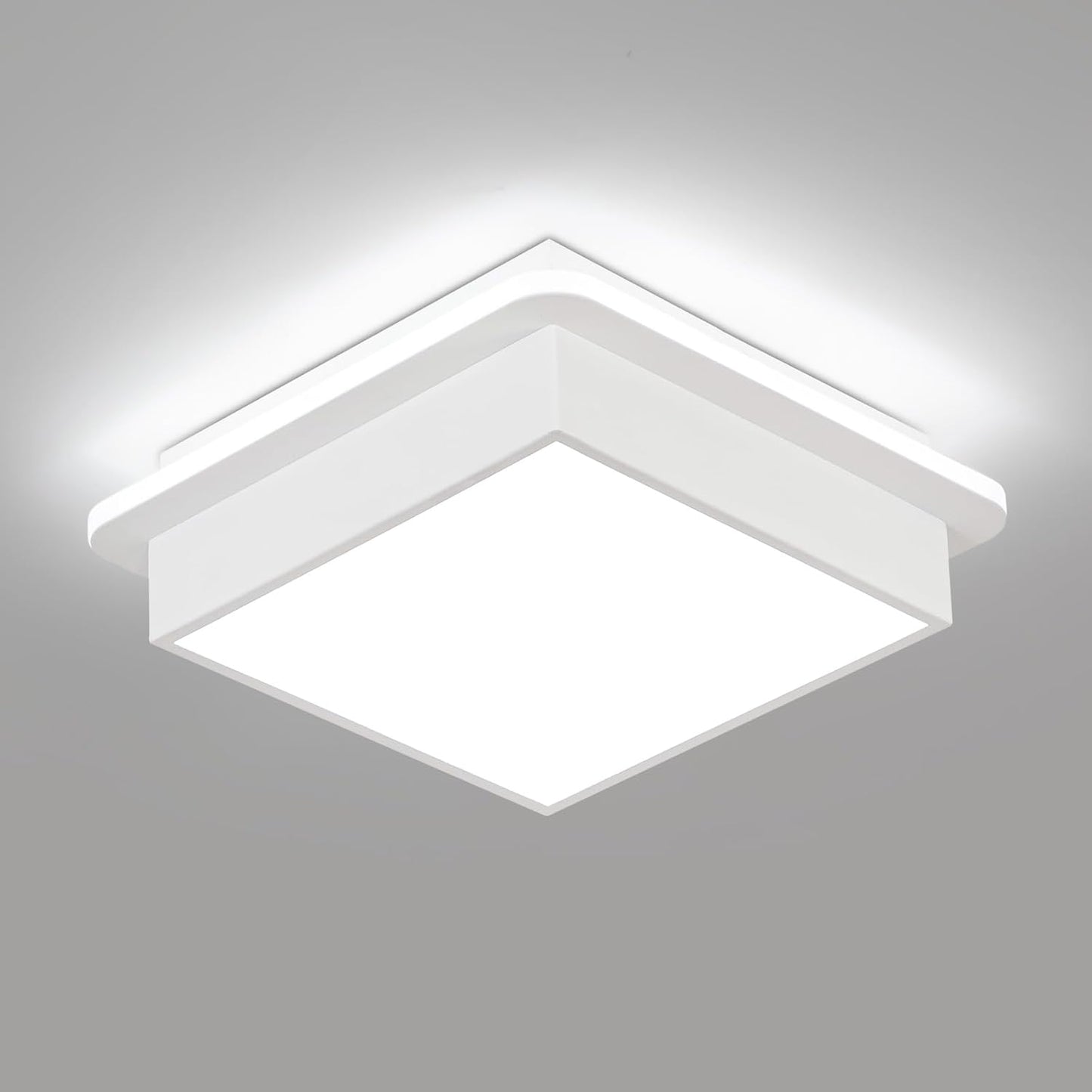 Lámpara techo LED cuadrada 6000K para pasillo dormitorio