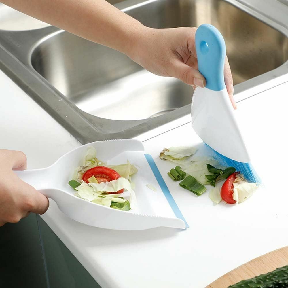 Juego recogedor y escoba mini para limpieza hogar