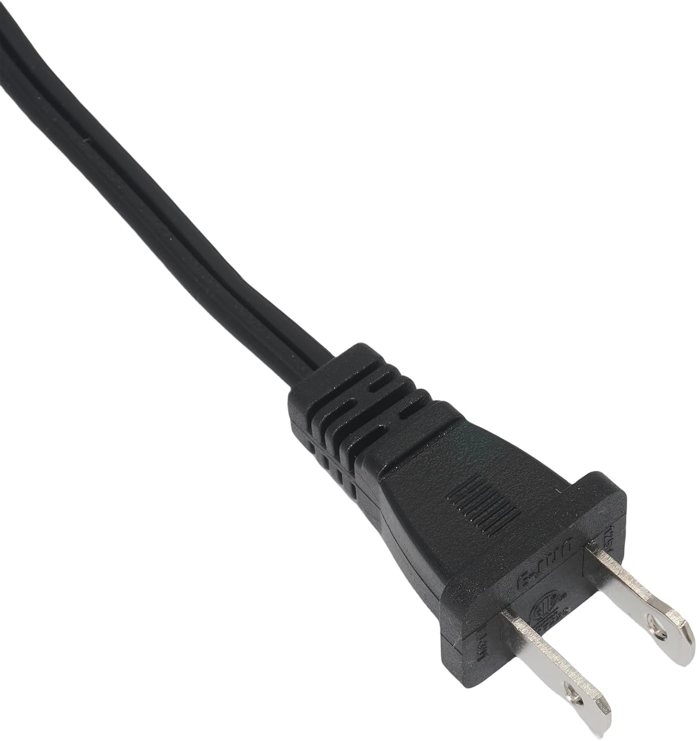 Cable extensión 2 clavijas interior 125V 10A Nema 1-15P negro