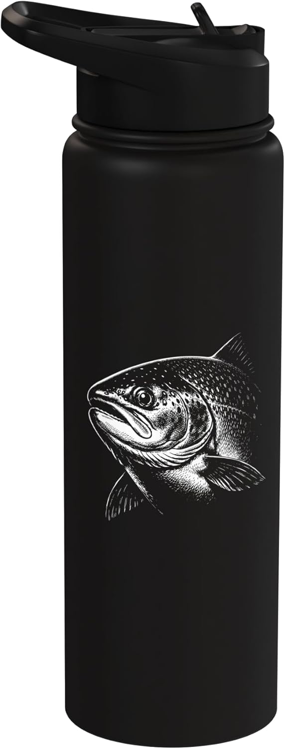 Botella de agua acero inoxidable sin BPA para amantes de peces