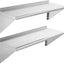 Estante acero inox 12x48pulg set 2 para garaje