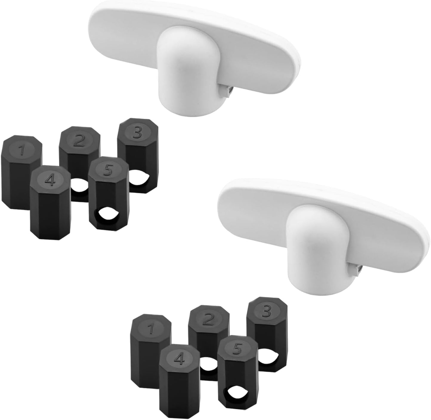Manija manivela para ventana Andersen 3/8 pulgadas set 2 blanco