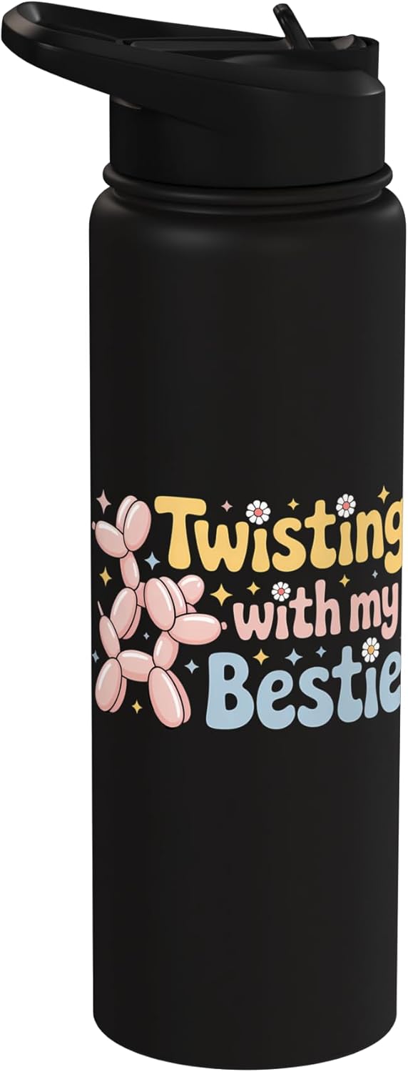 Botella térmica acero inox con animales de globos