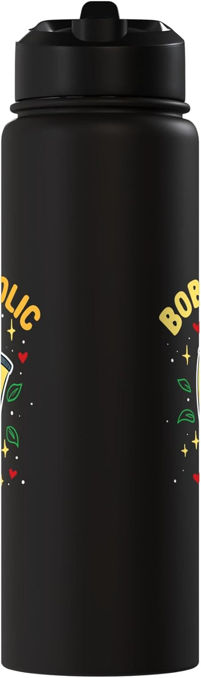 Botella térmica acero inox para amantes del boba tea