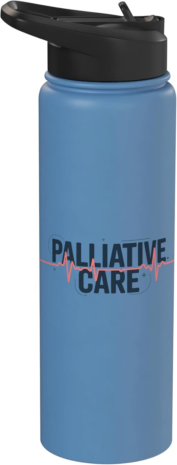 Botella agua acero inox aislada para enfermeras