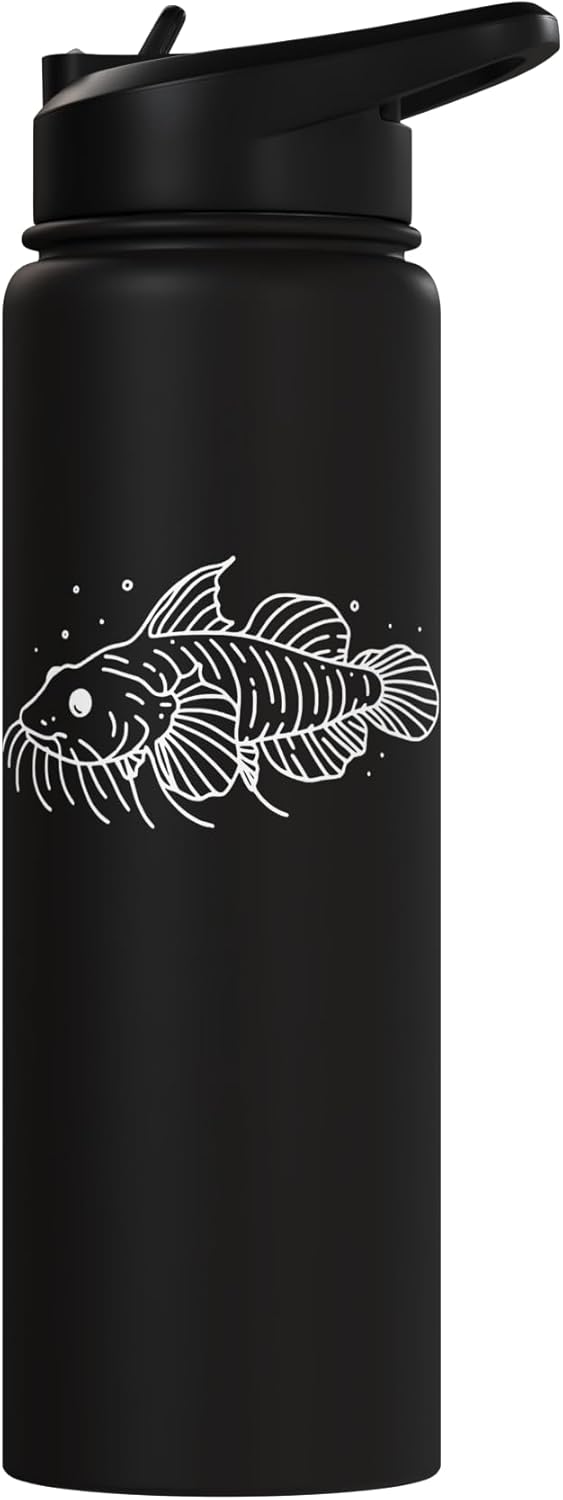Botella agua acero inox aislada arte dragón goby