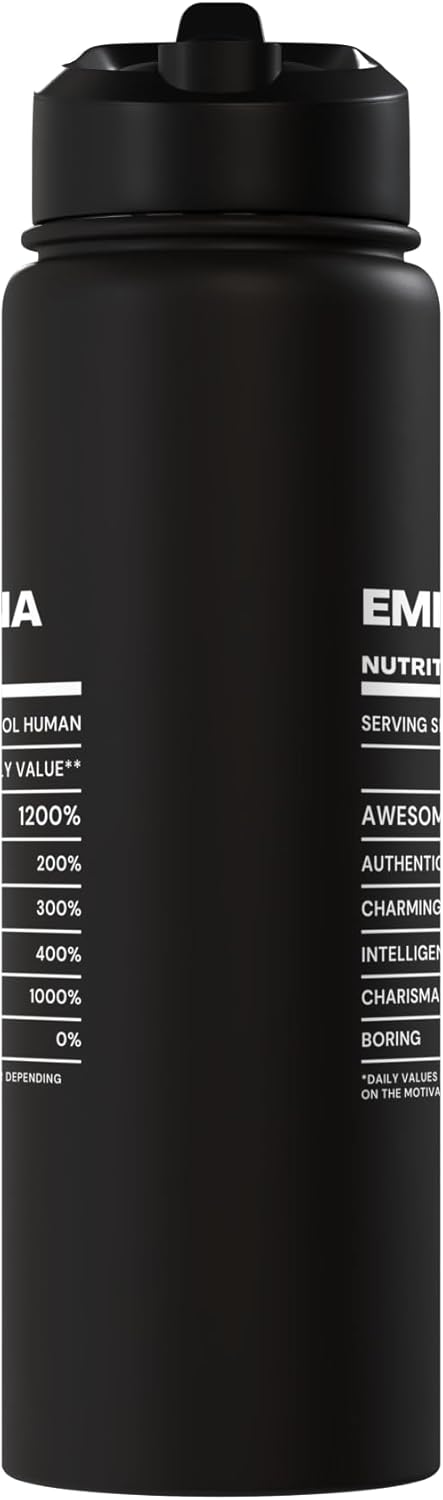Botella de agua acero inoxidable aislada Emilianna