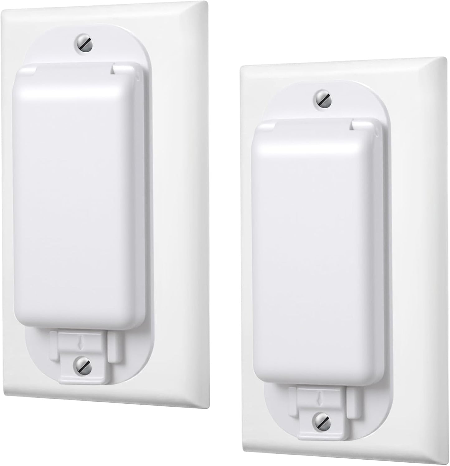 2 Pzas Protectores Interruptor Luz Blanco Seguridad Niños