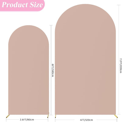 2 Pzas Funda Spandex Ajustable Arco Boda 6-7.2pies Chiara
