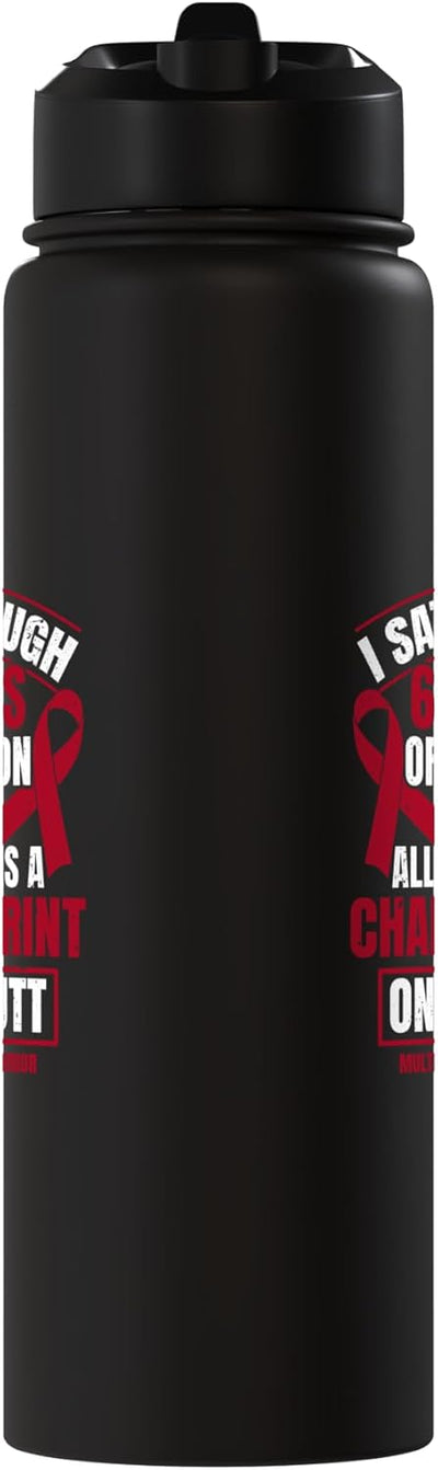 Botella agua acero inox aislada para mieloma múltiple
