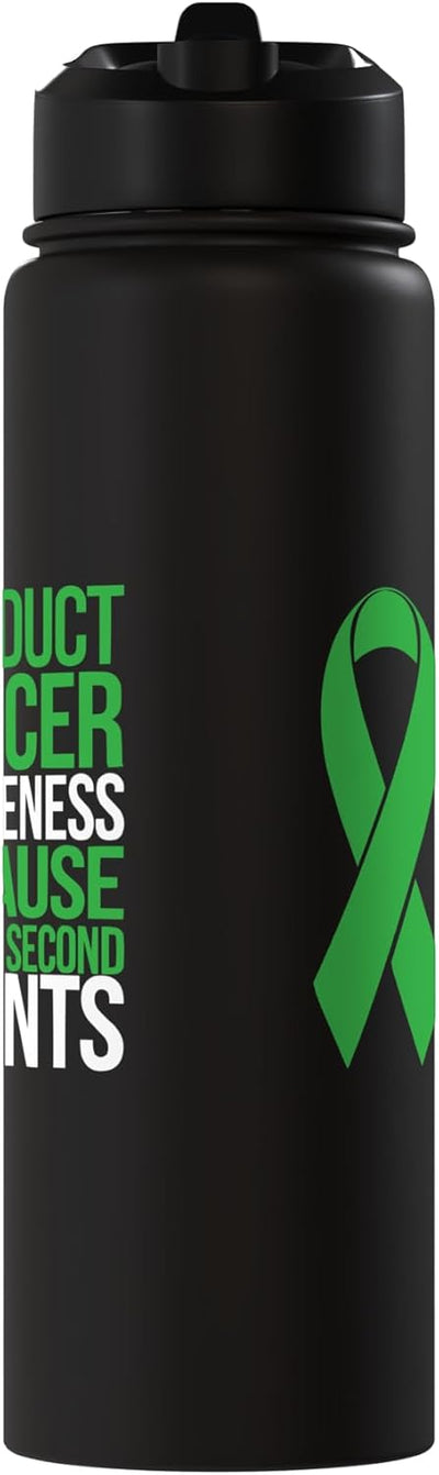 Botella de agua aislada de acero inoxidable para conciencia del cáncer de vía biliar
