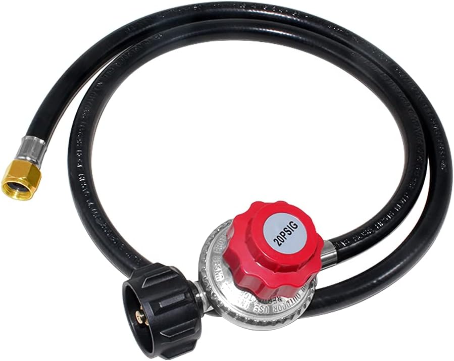Regulador propano ajustable 5ft 0-20psi manguera QCC1