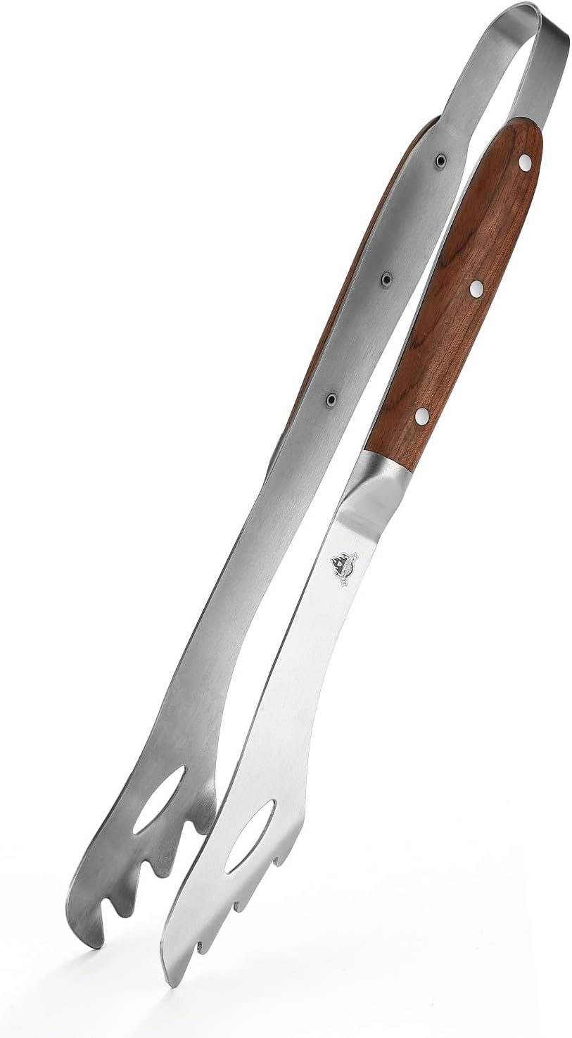 Pinzas parrilla mango palisandro 16.73pulg prémium