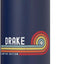 Botella de agua acero inoxidable personalizada con nombre retro atardecer