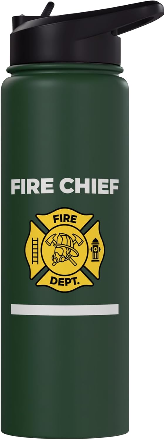 Bote de agua aislado de acero inoxidable para bombero femenino