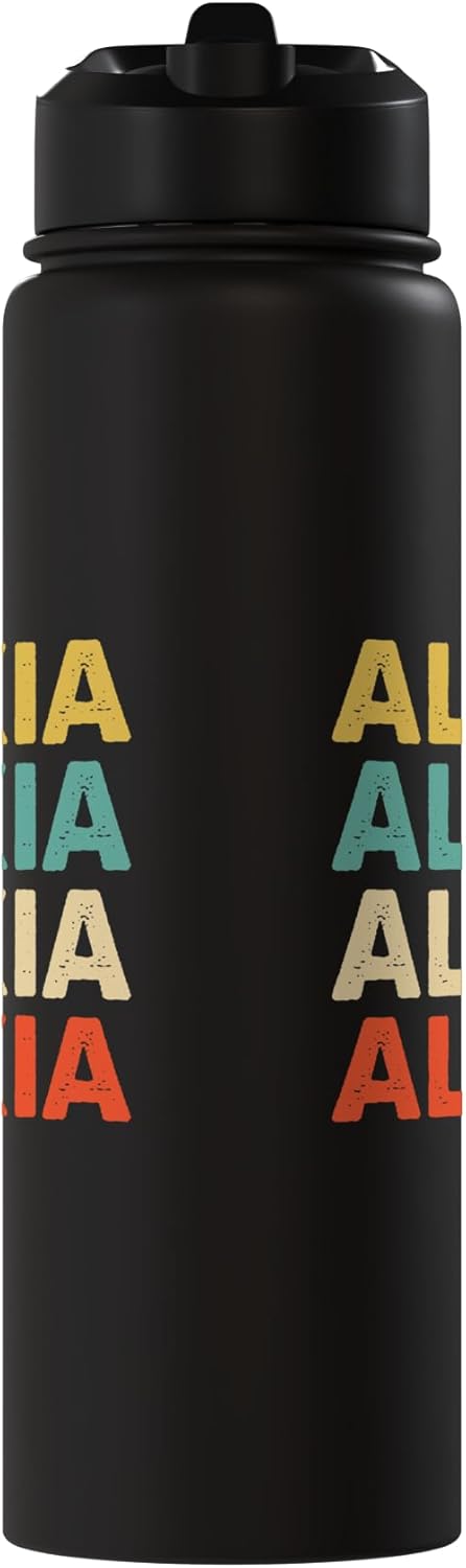 Botella de agua aislada de acero inoxidable Alexia Name