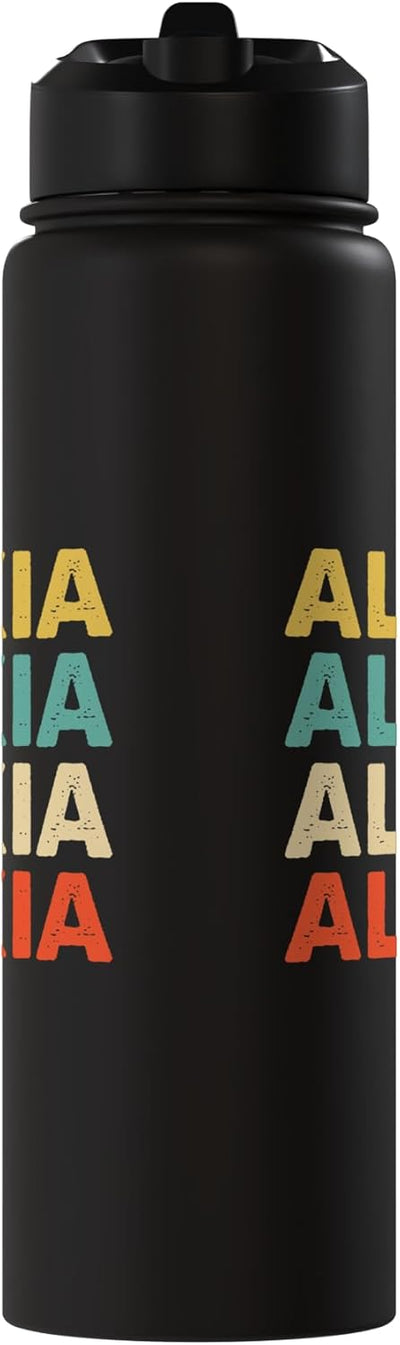 Botella de agua aislada de acero inoxidable Alexia Name