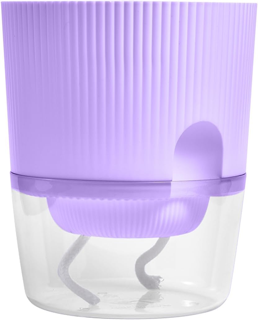 Maceta riego automático 5.5pulg violeta africana cuerda morado