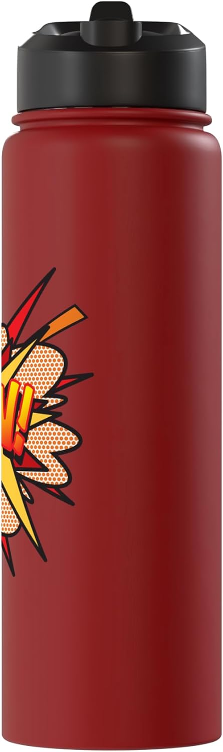 Bottella de agua acero inoxidable diseño superhéroe pop art