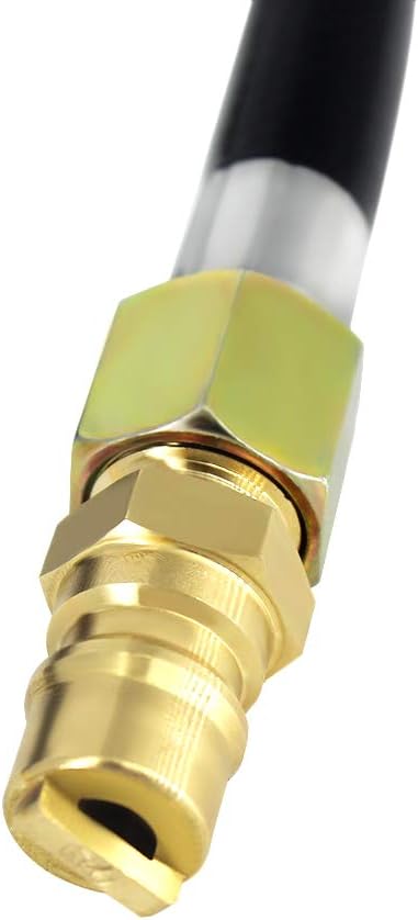 Manguera gas 20ft 3/8pulg con enchufe y kit válvula parrilla