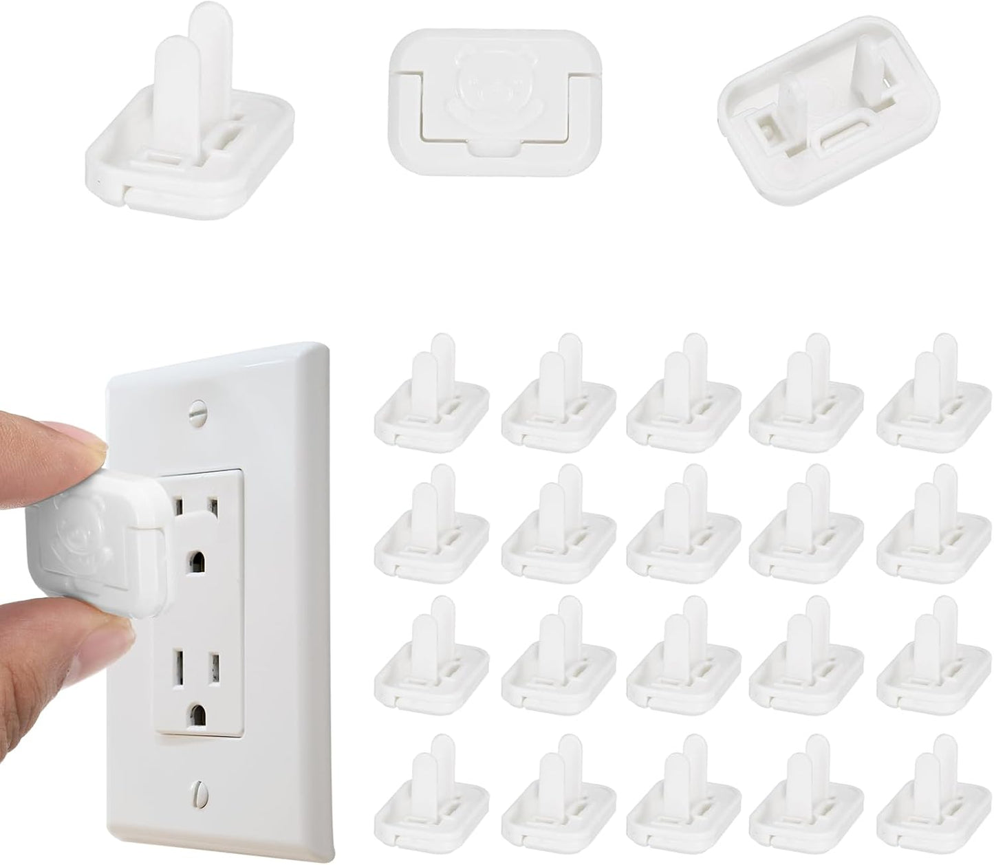 Pack 24 Tapas Enchufe Seguridad Fáciles Instalación