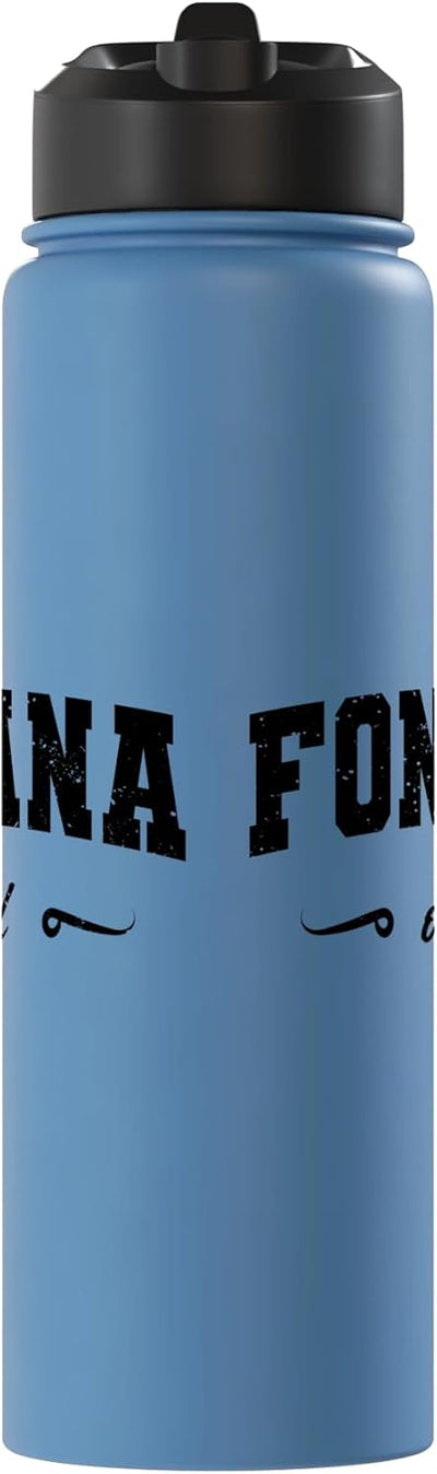 Botella agua acero inox aislada Fontana