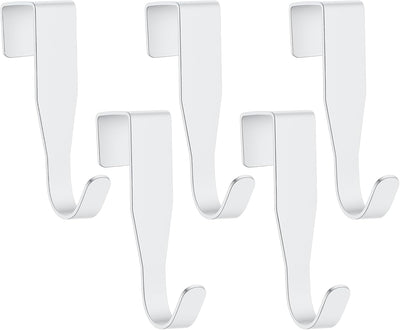 5 Ganchos Puerta Resistentes para Cocina Baño Dormitorio