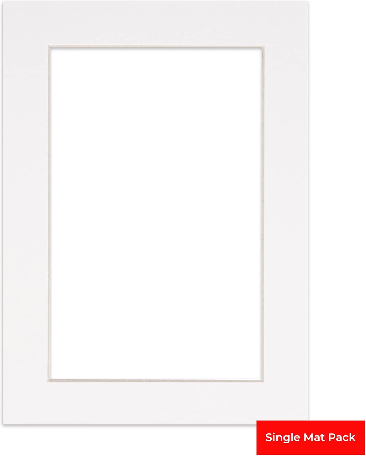 Mat 11x14 Bevel Cut para fotos 8x11 blanco sin ácido 4 capas