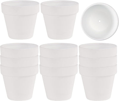 12 Macetas Cerámica Terracota 2.5pulg Drenaje Suculentas