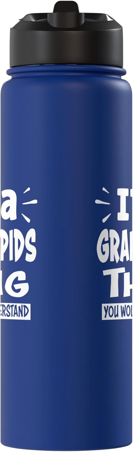 Botella agua acero inox aislada Grand Rapids