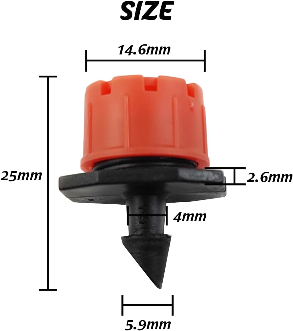 200 Rociadores Ajustables 360 Grados 1/4pulg