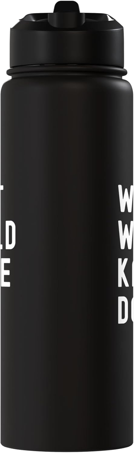 Bottella de agua aislada acero inoxidable What Would Kalle Do