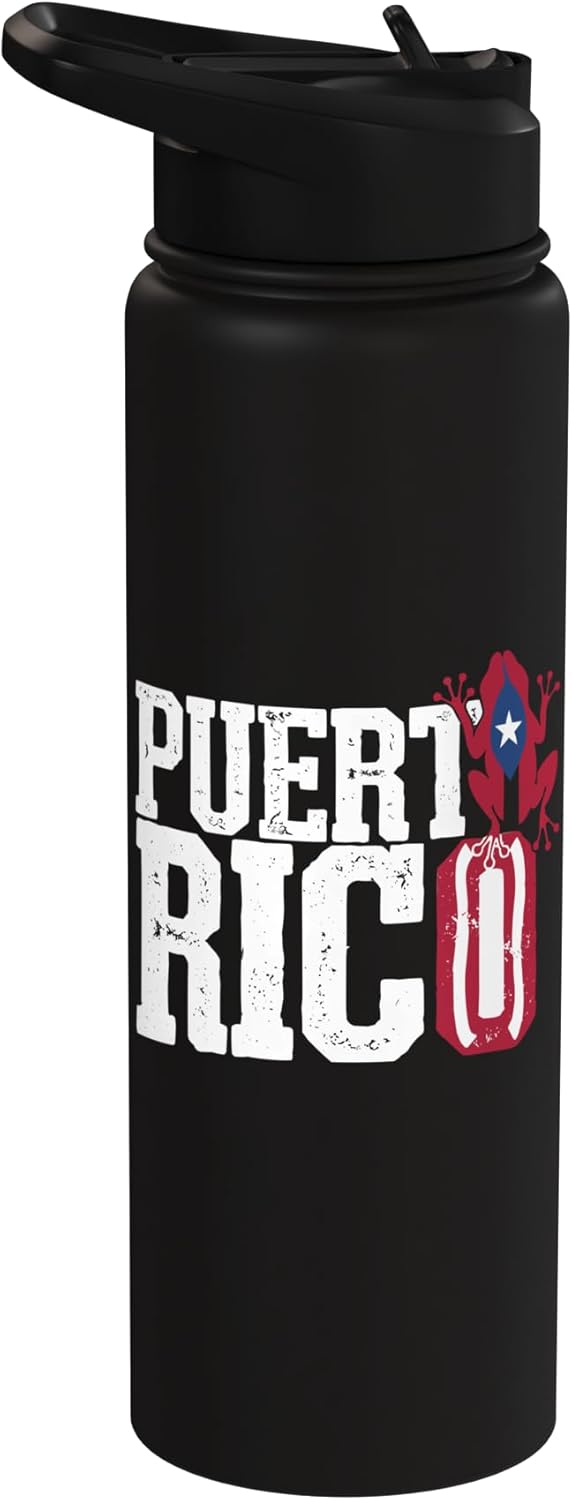Botella de agua acero inoxidable Taino Indian Puerto Rico Boricua