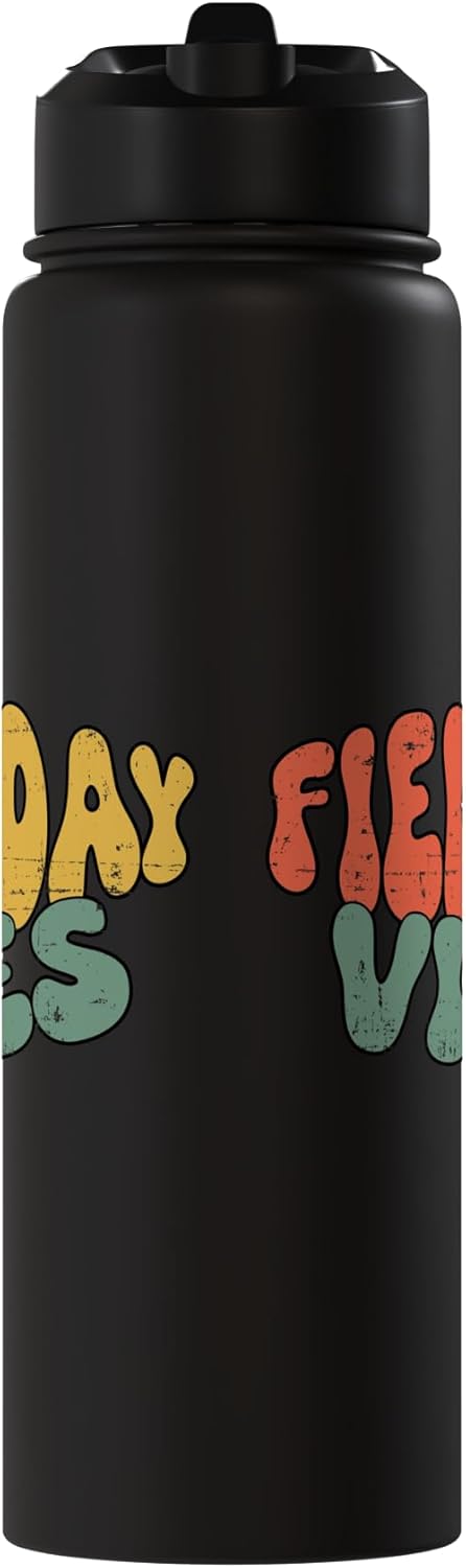 Botella de agua acero inoxidable retro groovy Field Day