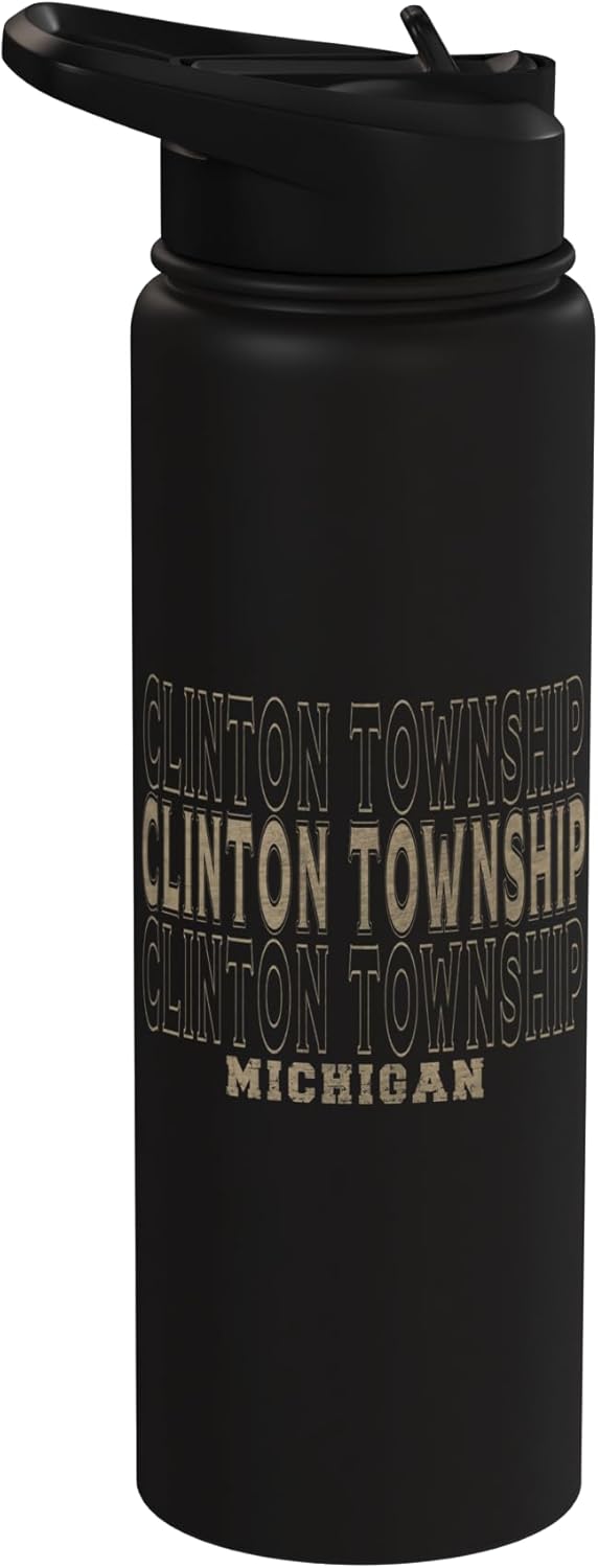 Botella agua acero inox aislada Clinton Township