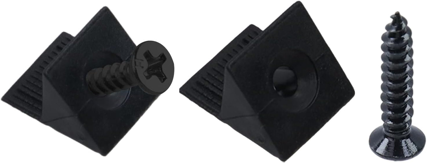 100 Cuñas Plástico Soporte Cajón Ángulo Negro