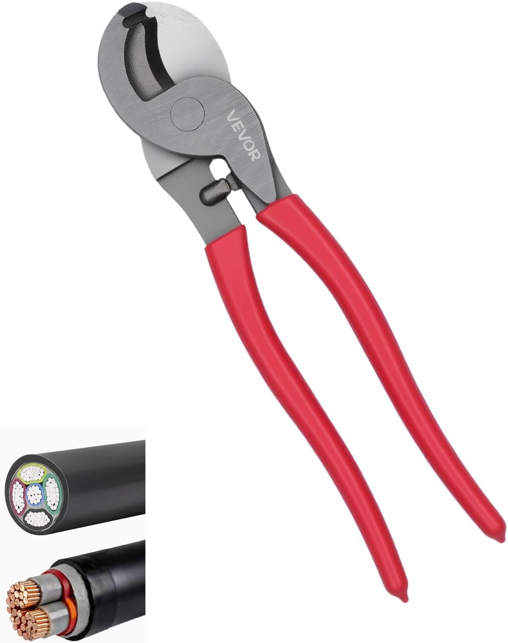 Cortador cables 9-1/4 pulg cuchillas forjadas asa PVC