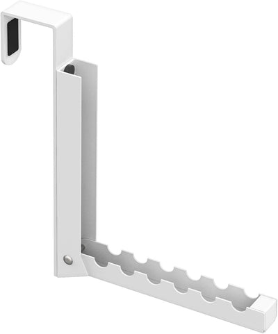 Set 1 Ganchos Puerta Estante Plegable Secar Ropa Blanco