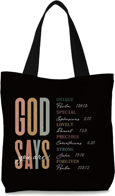 Bolsa de mano cristiana con la Biblia para mujer