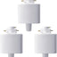 Adaptador luz pista tipo H 3 cables 120V con conectores blancos