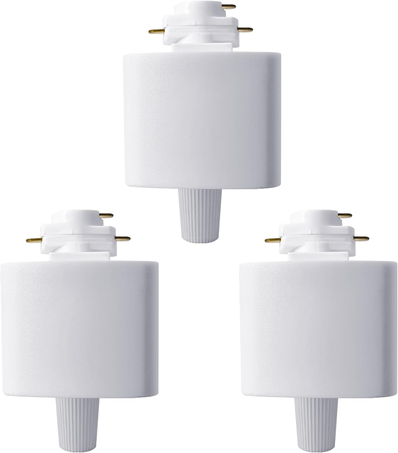 Adaptador luz pista tipo H 3 cables 120V con conectores blancos