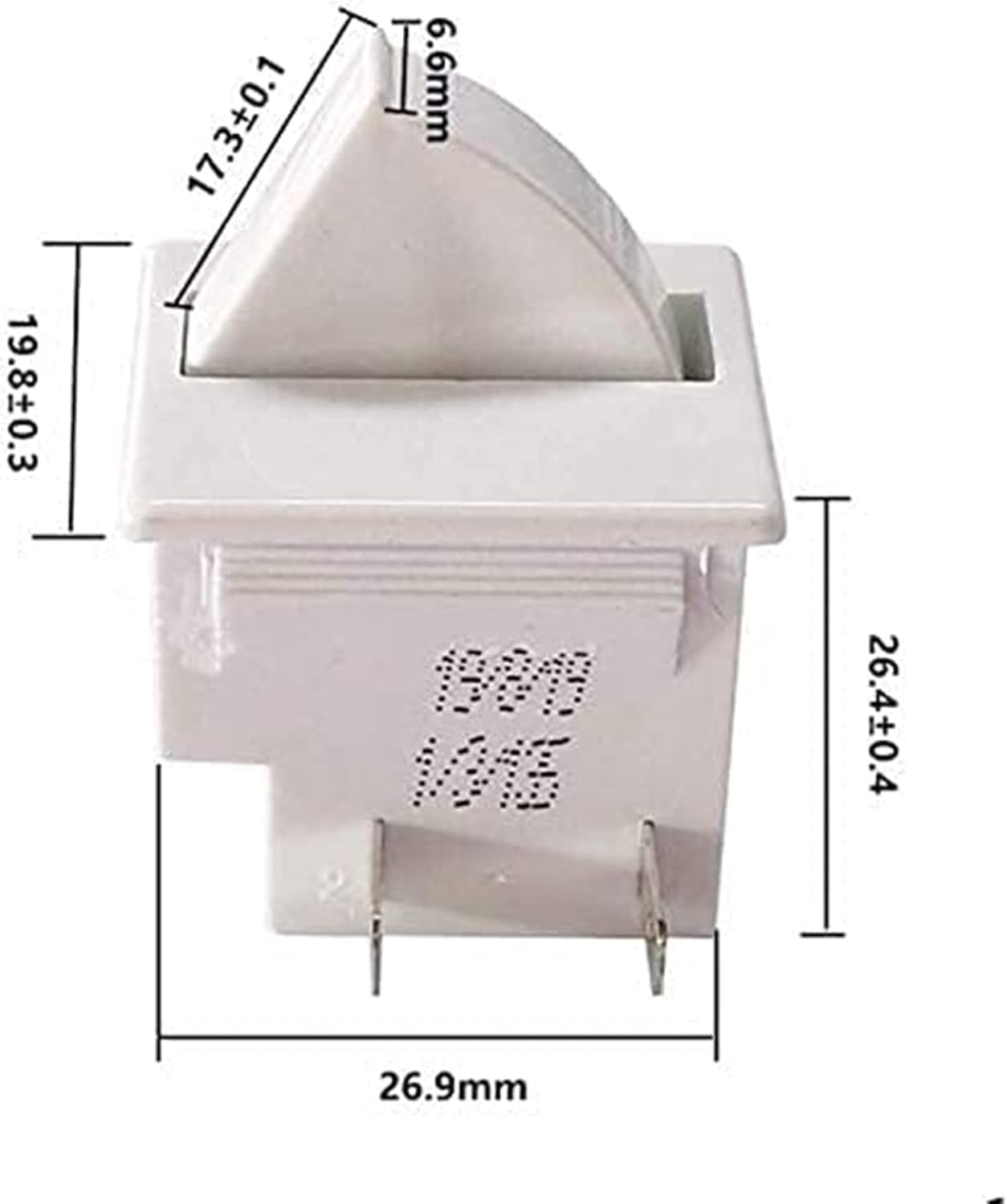 Interruptor luz puerta refrigerador color blanco