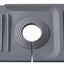 Protector salpicaduras silicona fregadero 24pulg gris oscuro set 2