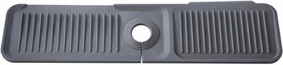 Protector salpicaduras silicona fregadero 24pulg gris oscuro set 2