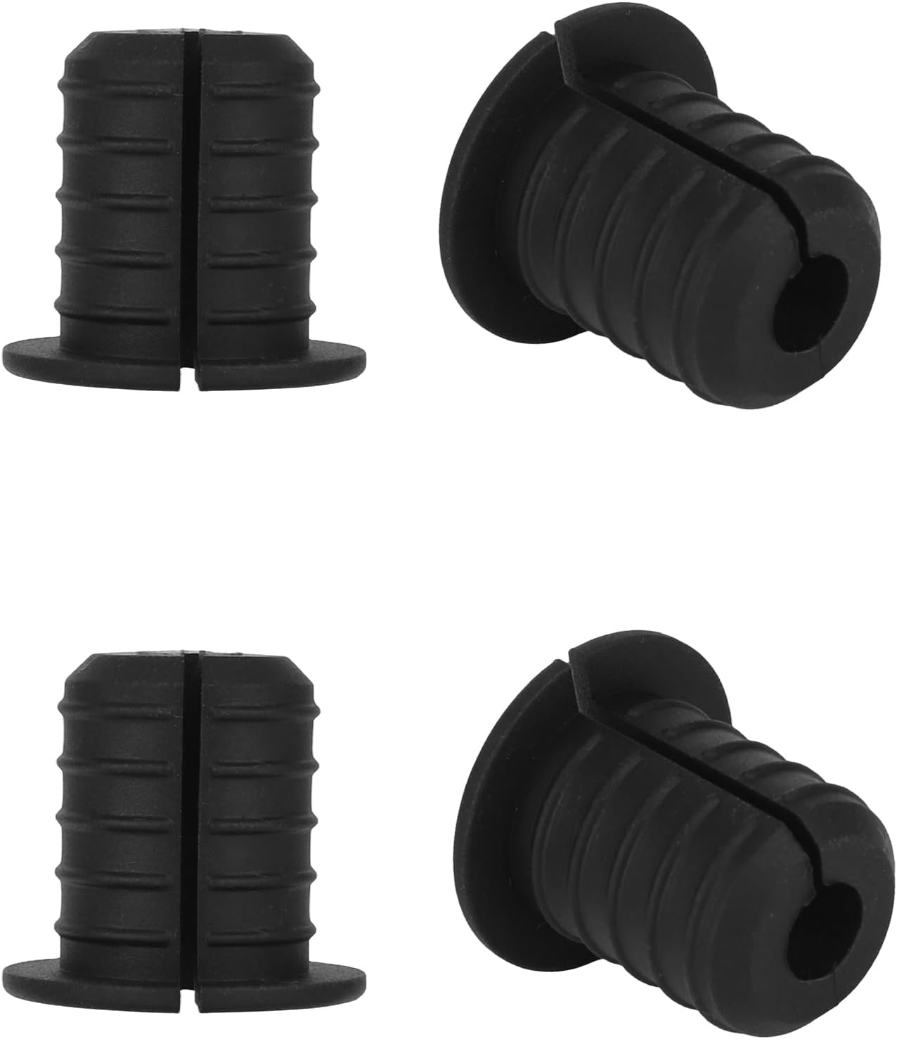 4 Pzas Grommets Silicona Antideslizante para Cables Starlink Negro