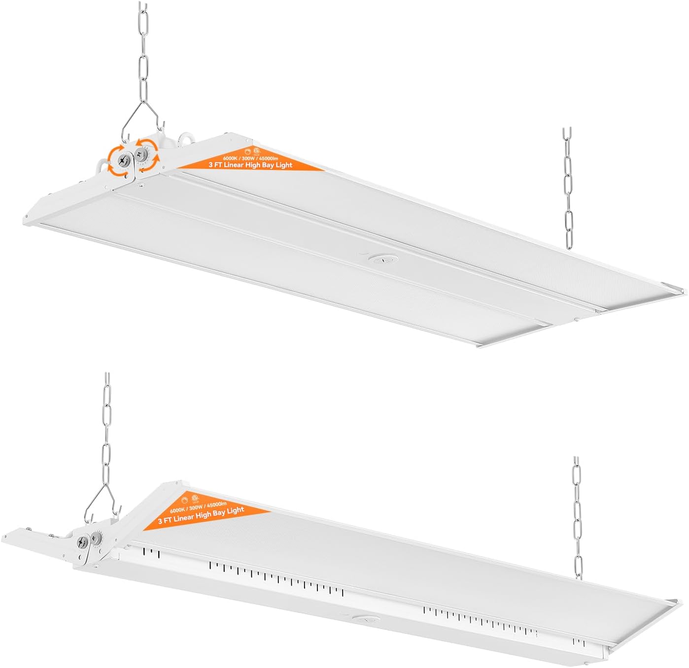 Luz lineal 3ft 0-10V regulable 6000K-4000K