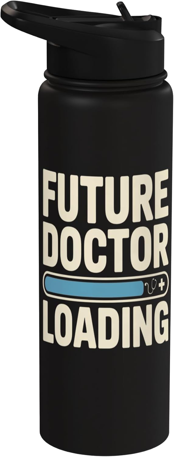 Botella de agua aislada de acero inoxidable Future Doctor