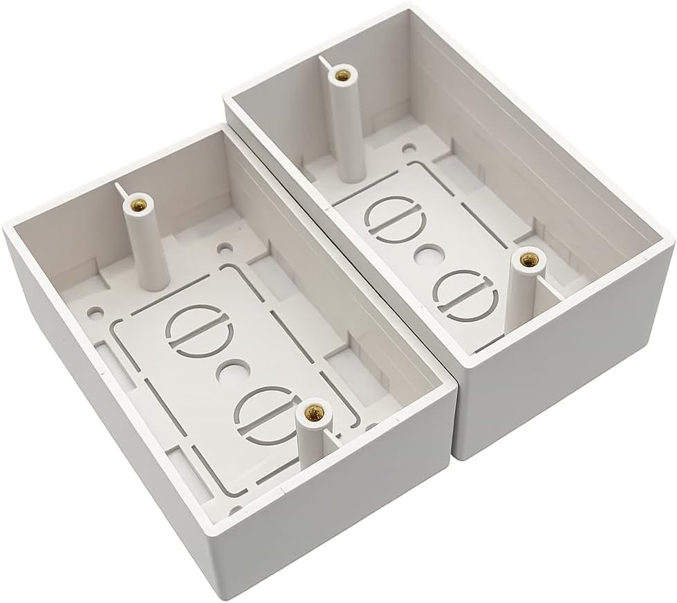 Caja eléctrica superficial 1.81pulg blanco
